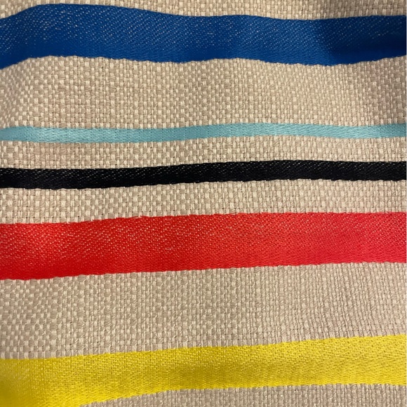 J. Crew Jacquard Stripe Fringe Hem Skirt Size 8 - Picture 5 of 6